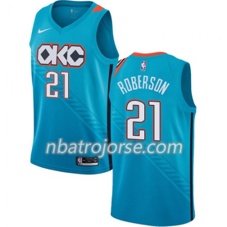 Män Oklahoma City Thunder Tröja Andre Roberson 21 2018-19 Nike City Edition Blå Swingman